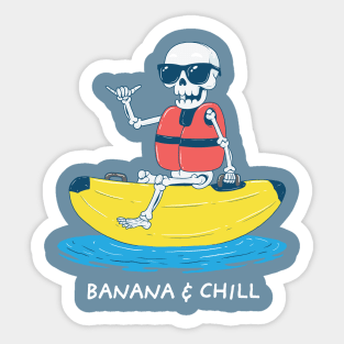 Chillin' Bones Sticker